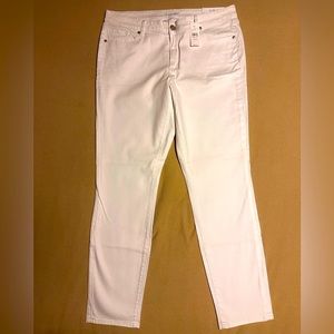 Women’s Loft Curvy Skinny Ankle Jeans; size 14